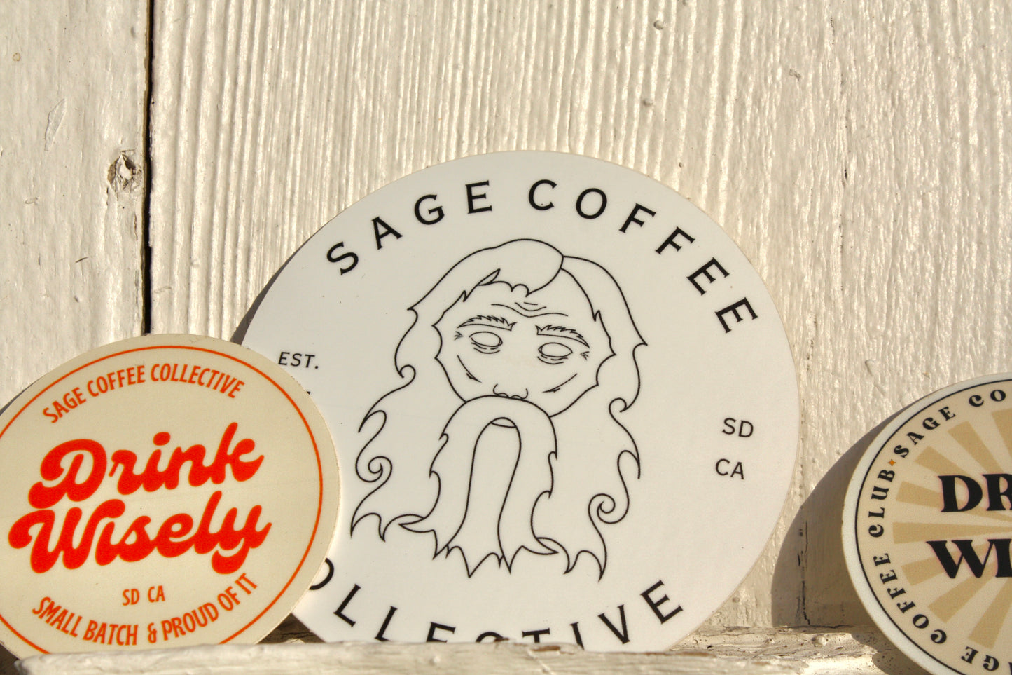 Sage Coffee Large Sticker