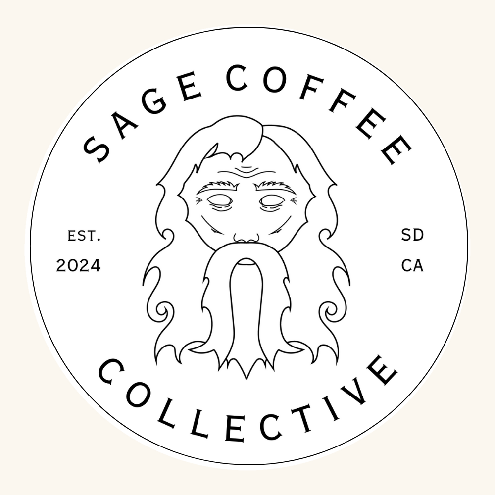 Sage Coffee Large Sticker