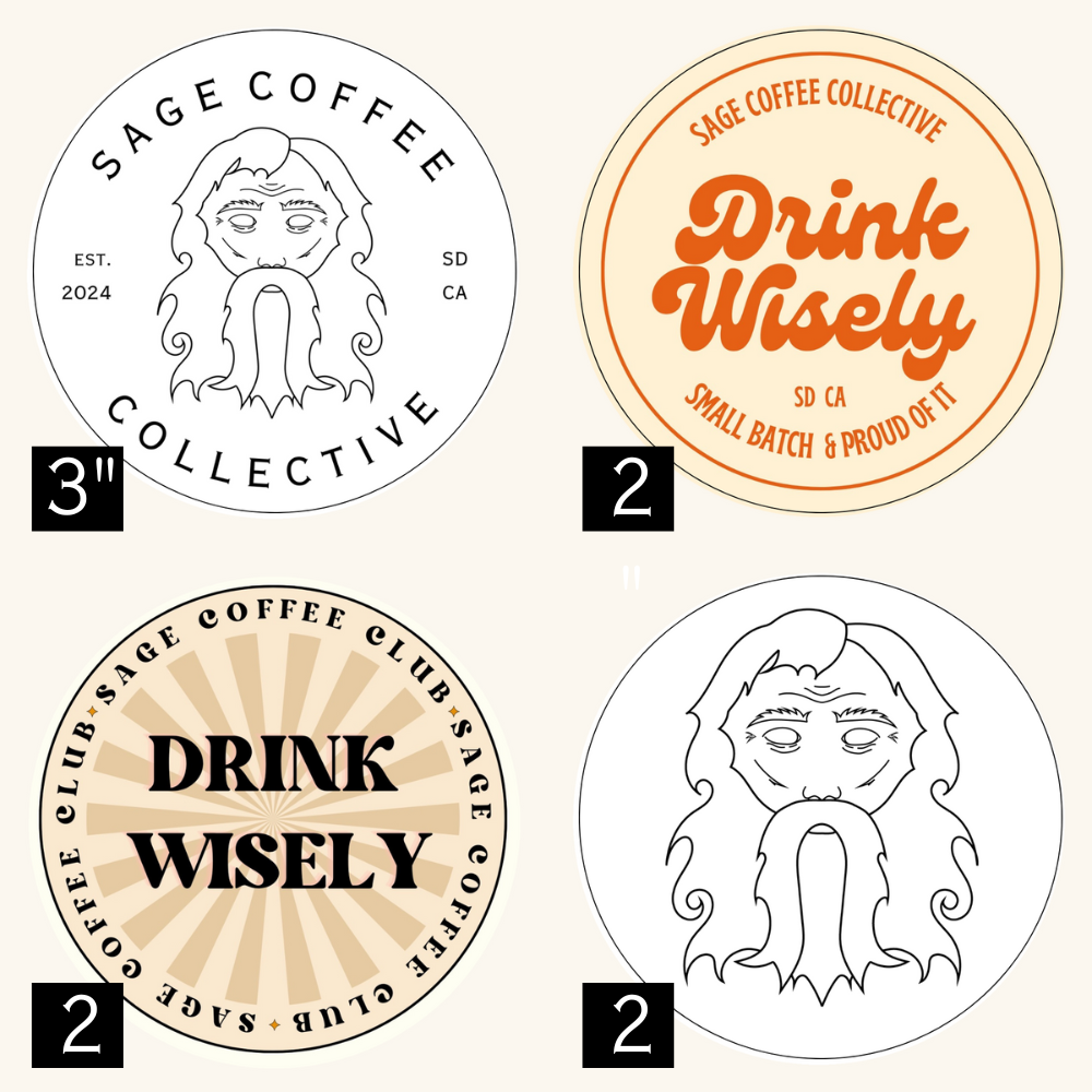 Sage Coffee Sticker Pack