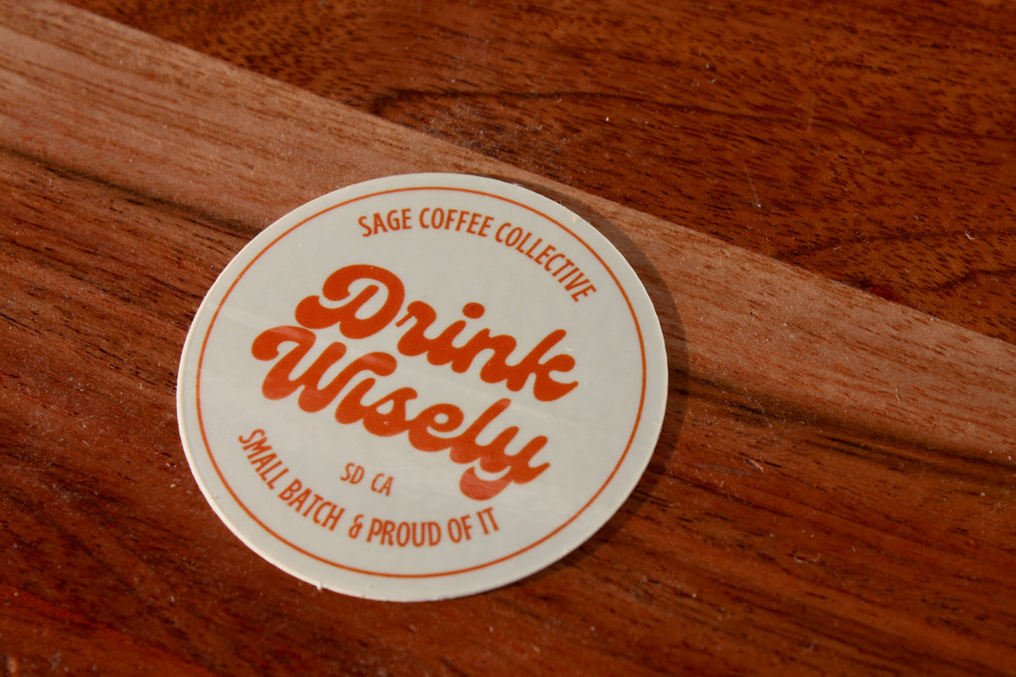 Groovy Drink Wisely Sticker